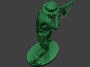 modern jungle soldier shoot stand2 mjs1 3D Print Model