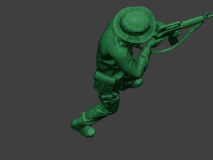 modern jungle soldier shoot stand2 mjs1 3D Print Model