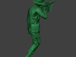 modern jungle soldier shoot stand2 mjs1 3D Print Model