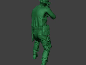 modern jungle soldier shoot stand2 mjs1 3D Print Model