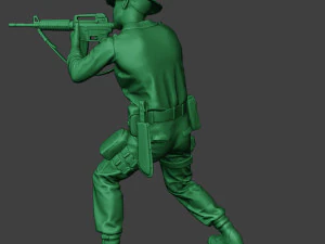 modern jungle soldier shoot stand2 mjs1 3D Print Model