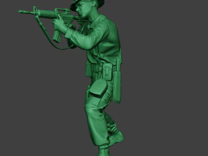 modern jungle soldier shoot stand2 mjs1 3D Print Model