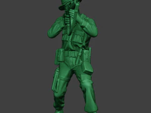 modern jungle soldier shoot stand2 mjs1 3D Print Model