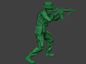 modern jungle soldier shoot stand2 mjs1 3D Print Model