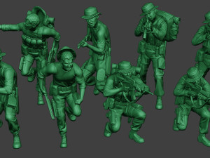modern jungle soldiers mjs1 pack 2 3D Print Model