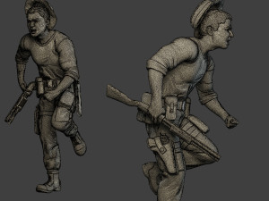 modern jungle soldiers mjs1 pack 2 Modèles 3D en vedette