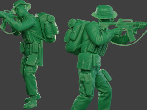 modern jungle soldiers mjs1 pack 2 Modèles 3D en vedette