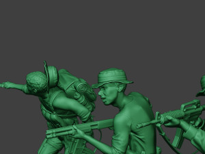 modern jungle soldiers mjs1 pack 2 Modèles 3D en vedette
