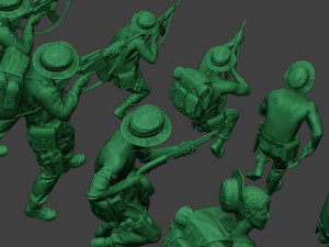 modern jungle soldiers mjs1 pack 2 Modèles 3D en vedette