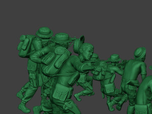modern jungle soldiers mjs1 pack 2 Modèles 3D en vedette