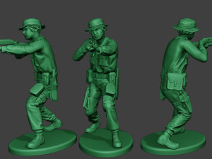 modern jungle soldier shoot stand3 mjs1 3D Print Model