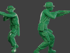 modern jungle soldier shoot stand3 mjs1 Model do druku 3D