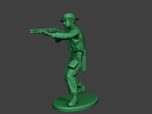 modern jungle soldier shoot stand3 mjs1 Model do druku 3D