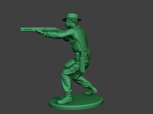 modern jungle soldier shoot stand3 mjs1 Model do druku 3D