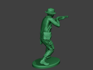 modern jungle soldier shoot stand3 mjs1 Model do druku 3D