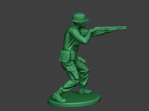 modern jungle soldier shoot stand3 mjs1 Model do druku 3D