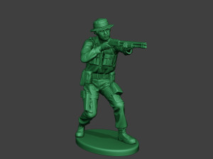 modern jungle soldier shoot stand3 mjs1 Model do druku 3D