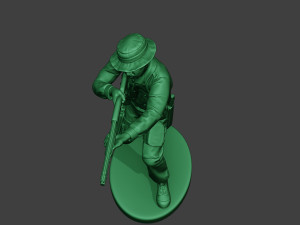 modern jungle soldier shoot stand3 mjs1 Model do druku 3D