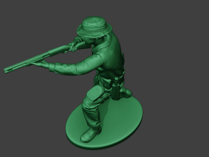 modern jungle soldier shoot stand3 mjs1 Model do druku 3D