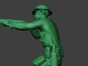 modern jungle soldier shoot stand3 mjs1 Model do druku 3D