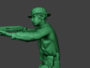 modern jungle soldier shoot stand3 mjs1 Model do druku 3D