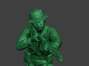 modern jungle soldier shoot stand3 mjs1 Model do druku 3D