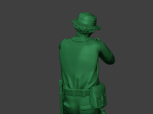 modern jungle soldier shoot stand3 mjs1 Model do druku 3D