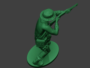 modern jungle soldier shoot stand3 mjs1 Model do druku 3D