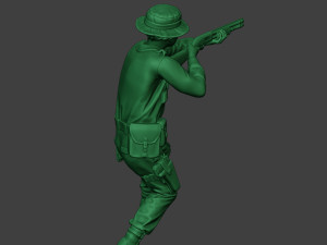 modern jungle soldier shoot stand3 mjs1 Model do druku 3D