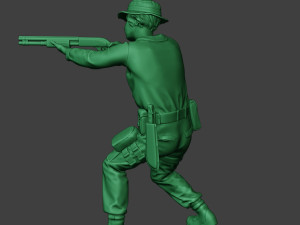 modern jungle soldier shoot stand3 mjs1 Model do druku 3D