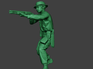 modern jungle soldier shoot stand3 mjs1 Model do druku 3D