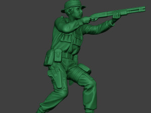 modern jungle soldier shoot stand3 mjs1 Model do druku 3D