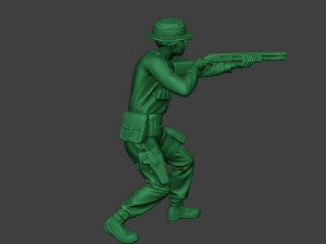 modern jungle soldier shoot stand3 mjs1 Model do druku 3D
