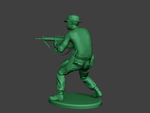 stand tembak prajurit hutan modern4 mjs1 Model Cetak 3D