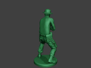 stand tembak prajurit hutan modern4 mjs1 Model Cetak 3D