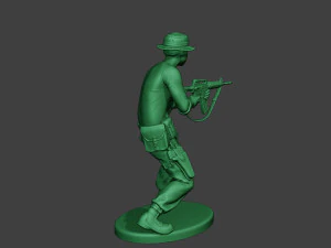 stand tembak prajurit hutan modern4 mjs1 Model Cetak 3D