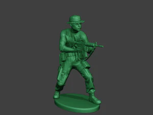 stand tembak prajurit hutan modern4 mjs1 Model Cetak 3D