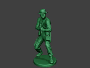 stand tembak prajurit hutan modern4 mjs1 Model Cetak 3D