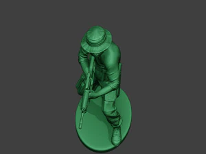 stand tembak prajurit hutan modern4 mjs1 Model Cetak 3D