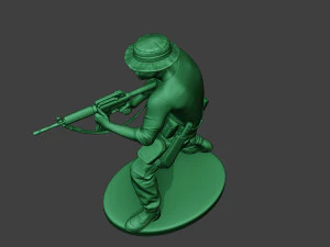 stand tembak prajurit hutan modern4 mjs1 Model Cetak 3D