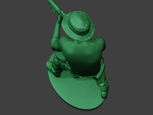 stand tembak prajurit hutan modern4 mjs1 Model Cetak 3D