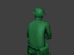 stand tembak prajurit hutan modern4 mjs1 Model Cetak 3D