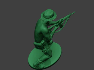 stand tembak prajurit hutan modern4 mjs1 Model Cetak 3D