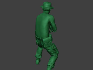 stand tembak prajurit hutan modern4 mjs1 Model Cetak 3D