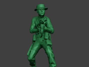 stand tembak prajurit hutan modern4 mjs1 Model Cetak 3D