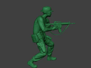 stand tembak prajurit hutan modern4 mjs1 Model Cetak 3D