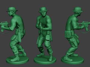 modern jungle soldier shoot stand5 mjs1 3D Print Model