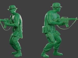 modern jungle soldier shoot stand5 mjs1 3D Принт Модель