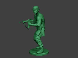 modern jungle soldier shoot stand5 mjs1 3D Print Model