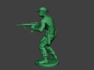modern jungle soldier shoot stand5 mjs1 3D Принт Модель